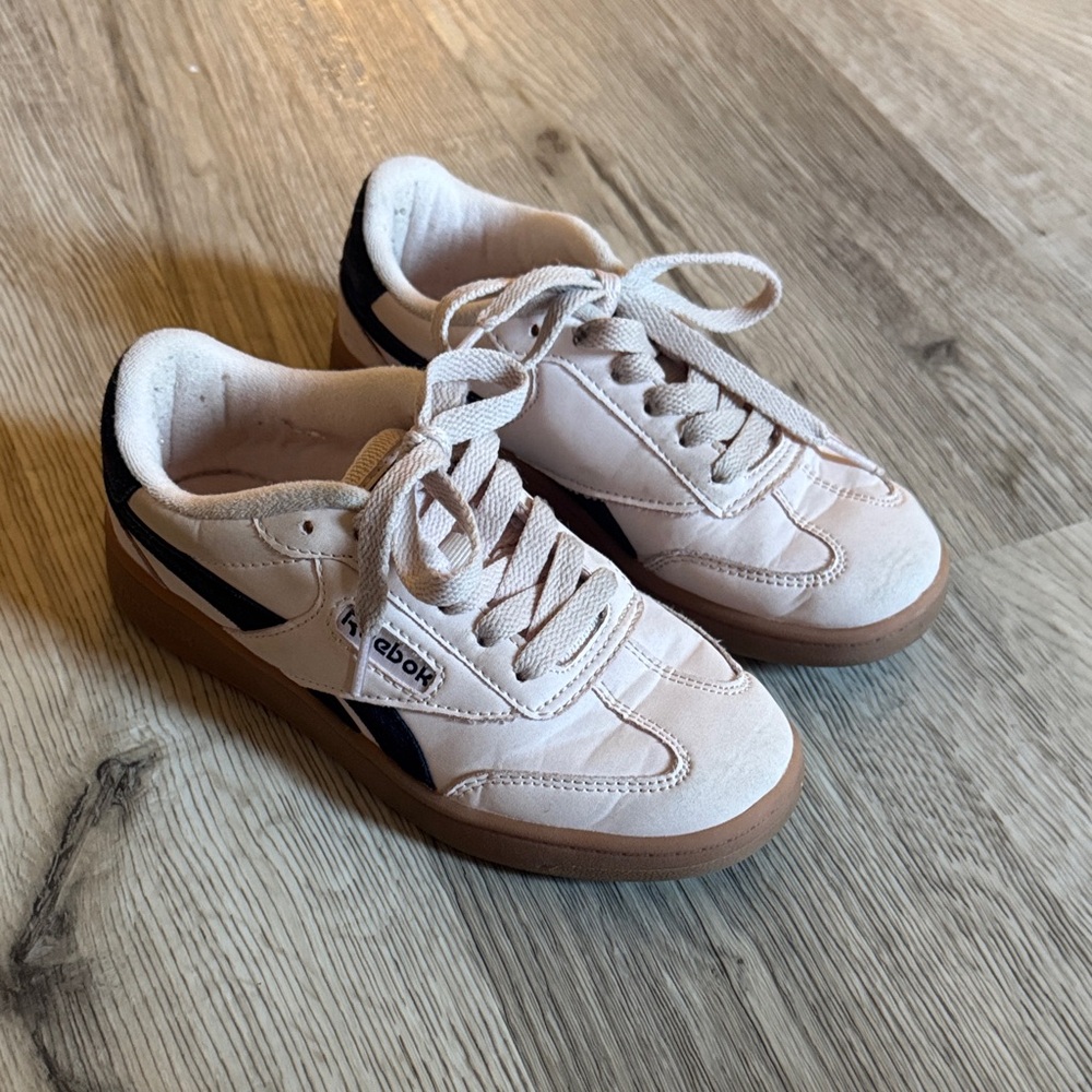 Reebok Beige and Black Casual Shoes